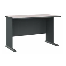 Bush Business Furniture Series A 48W Computer Desk in White Spectrum and Slat...