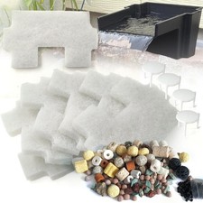 Medios de filtro de estanque PurifyLogix 7 piezas para aliviadero de cascada BOSS, 6 blancos