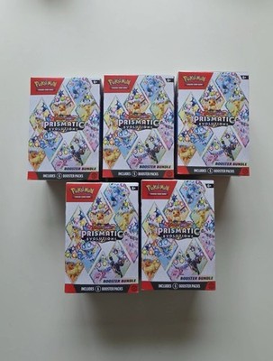 x5 Pokémon TCG - Prismatic Evolutions Booster Bundle
