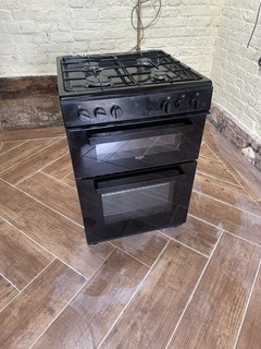 Bush 60cm Freestanding Gas Oven Cooker Single Black