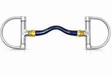 SS Dee Ring  Mouth Sweet Iron Mullen Medium Port Snaffle Bit 35651