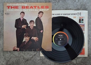 Beatles RARE EARLY 1964 MONO VJ 'INTRODUCING THE BEATLES' VERSION 1 AD BACK LP!