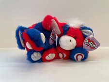 Lot of 2 Puffkins Plush - Stars elephant  Strips donkey , w/tags