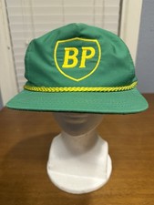 Vintage BP Strap Back back rope hat green adjustable one size fits all Sportcap