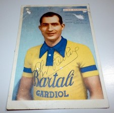GINO BARTALI IN CARTOLINA CON AUTOGRAFO