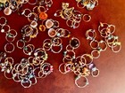 Gemstones hand wrapped beads, sterling and gold wires wrapped in circles — photo 6