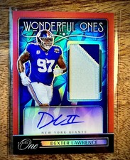Dexter Lawrence Patch Auto /60 Panini Wonderful Ones  Giants