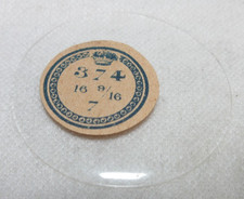 GLASS POCKET WATCH CRYSTAL WATCHMAKER SIZE 16 9/16 H 7 REPLACEMENT PART #175