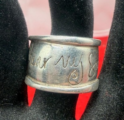 Shawn Killinger Sterling Ring Hear my Soul Speak Size 10