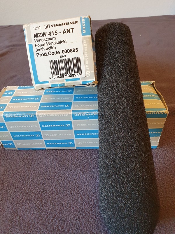 2xSennheiser MZW 415-ANT Foam Windshield Anthracite MPN 000895 Model MZW 415-ANT