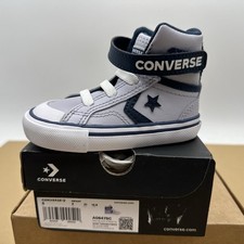 NEW Converse Pro Blaze Strap Infant Shoes A08475C Gray,Navy US 5 INFANT Baby