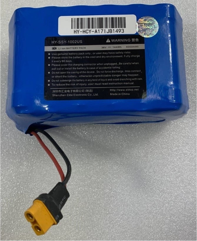 Li-ion BATTERY PACK 36V HY-SSY-1002US 4000mAh 144Wh | eBay