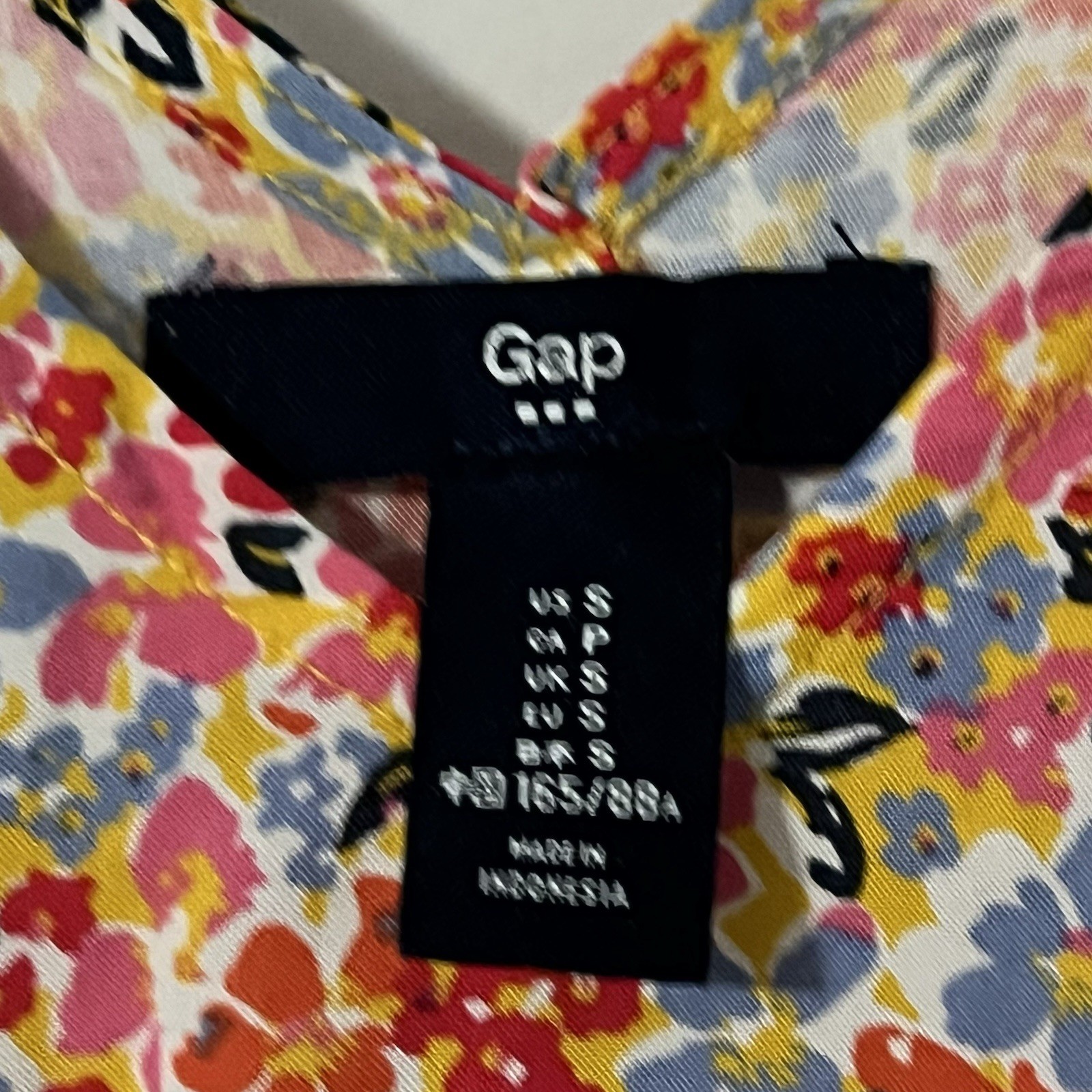 Aloha Print Sundress Size Small Floral Hawaiian Slip Dress Blue Pink Gold Red