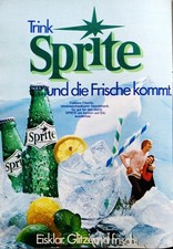 Sprite Limonade,  originale Werbung aus 1972