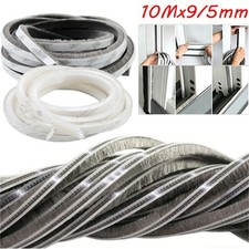 10 Meter Self adhesive Draught Excluder Brush Strip Door Window Seal Tapes UK