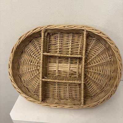 Gewebter Organizer Vintage Korb Aufbewahrung Eimer Rattan Teiler Wohndeko Boho 10,5''