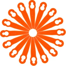 100Pcs Replacement Plastic Blades Accessories for STIHL Polycut 2-2 FSA 45 Lawnm