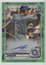 2020 Bowman Chrome Green Atomic Refractor 20/99 Austin Shenton Auto 00f5