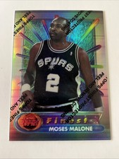 1994-95 Topps Finest Refractor - Moses Malone #268
