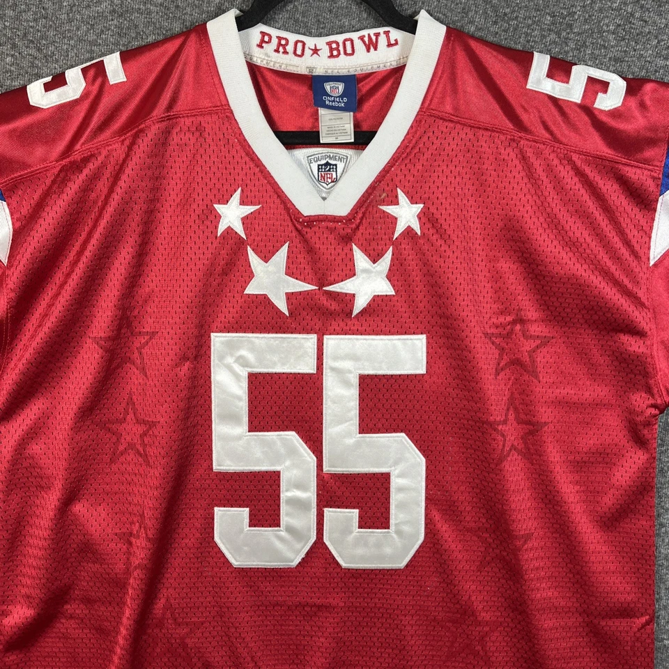 Camiseta deportiva Reebok Terrell Suggs Pro-Bowl roja talla 56 auténtica cosida Foto 4 de 4