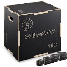 3 in 1 Non-Slip Plyo Box - Jump Plyometric Box for Training & Conditioning