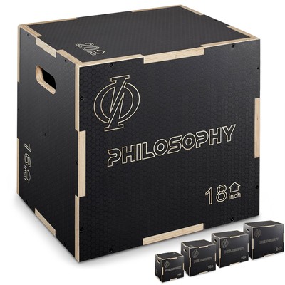 3 in 1 Non-Slip Plyo Box - Jump Plyometric Box for Training & Conditioning