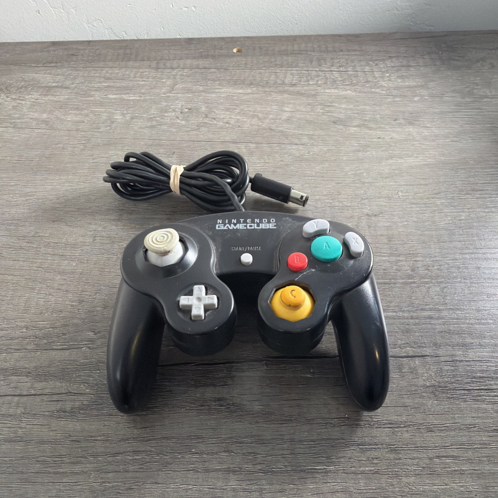 Nintendo GameCube Wii Controller Super Smash Bros Melee Black OEM DOL-003 TESTED