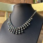 Vintage Aurora Borealis Graduated Crystal Choker Necklace — photo 1