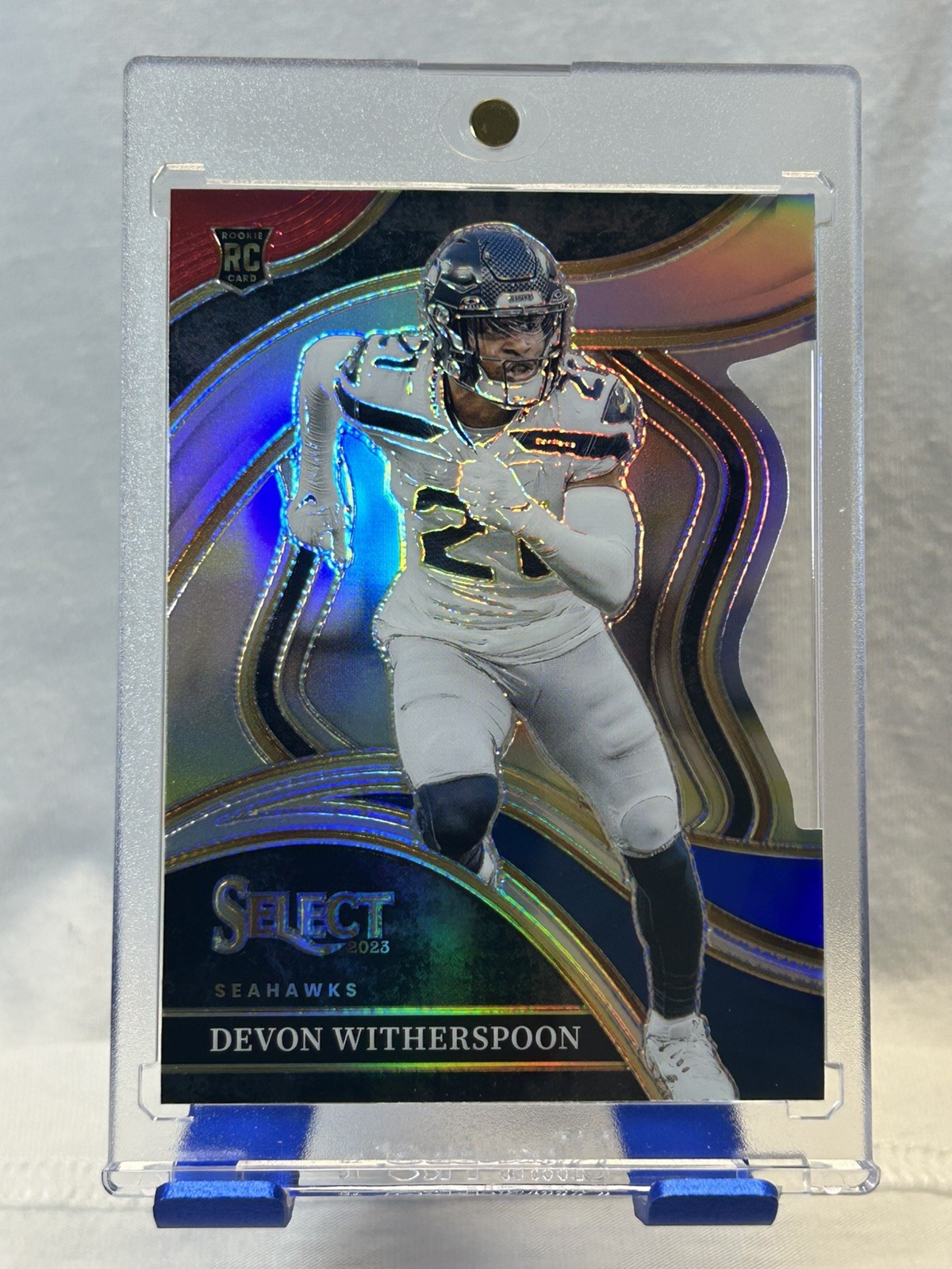 2023 Panini Select - Club Level Devon Witherspoon #273 Red & Blue Prizm Die-Cut