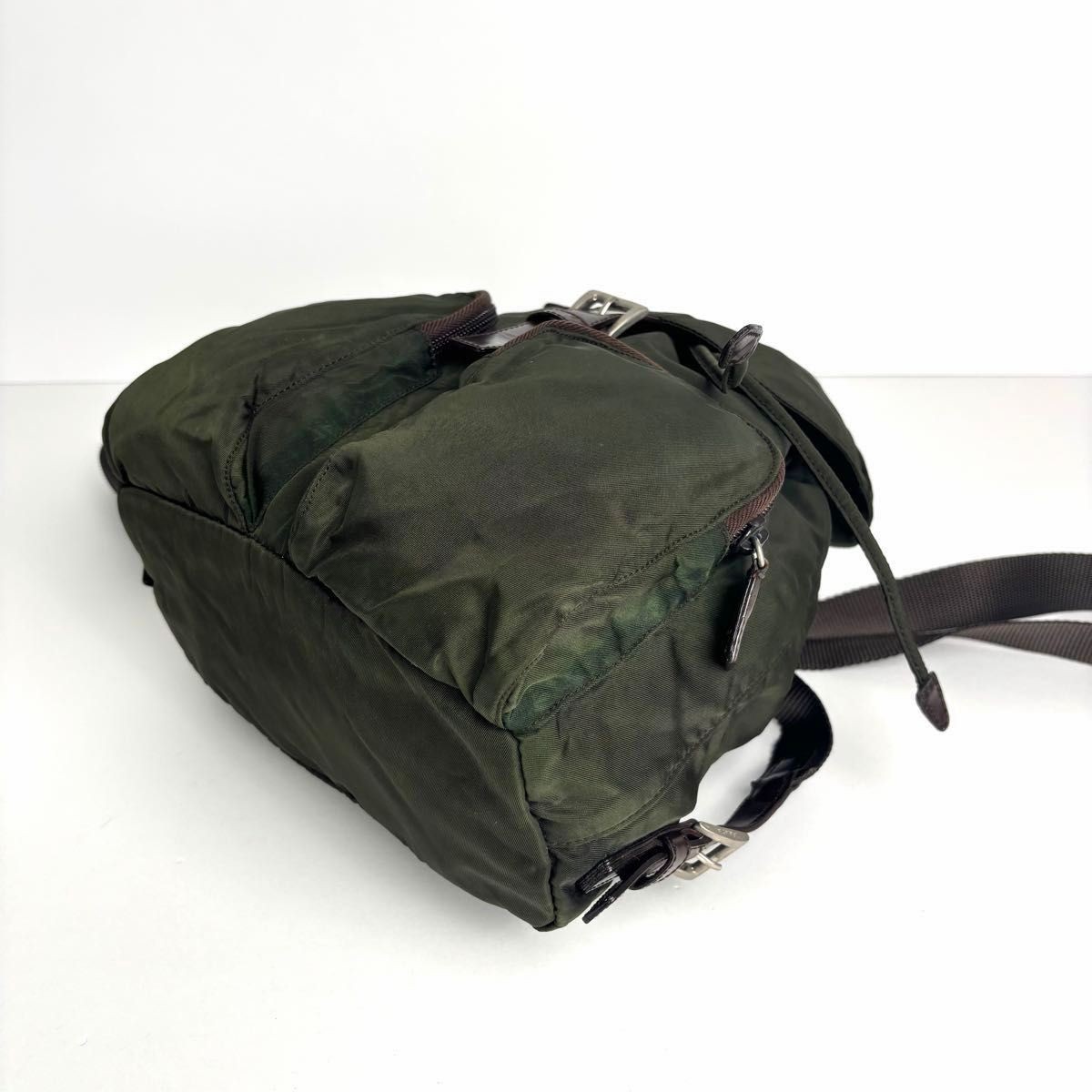 Excellent condition PRADA backpack daypack triang… - image 9