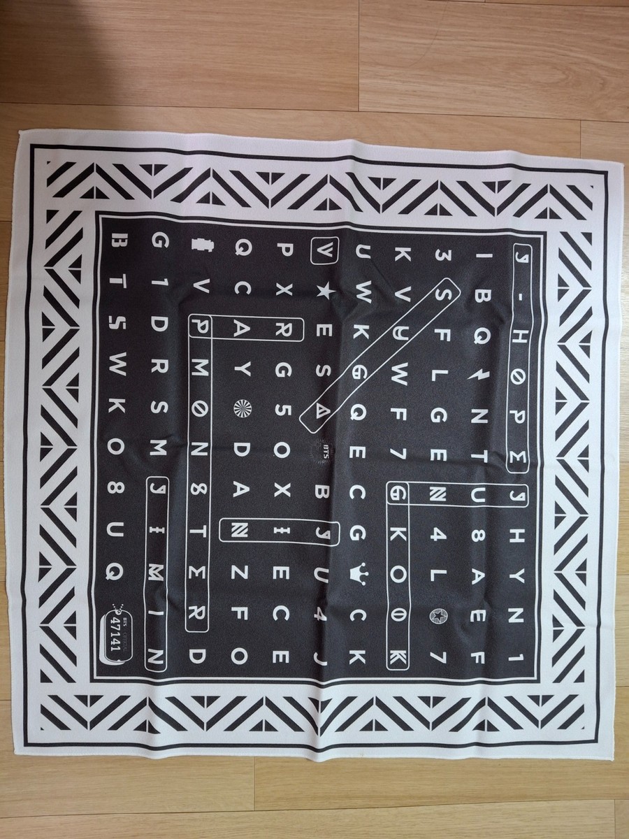 SUPER RARE] BTS 2014 Official Bandana 1st MUSTER Red Bullet