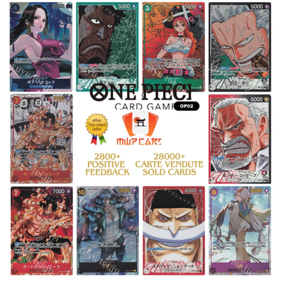 one piece tcg paramount war card list Carte One Piece Paramount War OP-02 All Cards List JAP PREORDER Luffy Ace