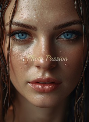 A4 Foto Portrait Frau Moderne Kunst Poster (4175)