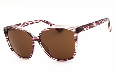 New Draper James DJ9035 532 Lilac Horn/Brown 57-12-145 Sunglasses