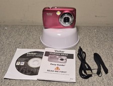 Vivitar ViviCam X022 10.1MP Digital Camera Pink - Tested Working W Strap, USB