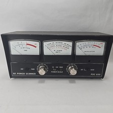 Vintage Para Dynamics PDC 600 RF Analog Power Scanner Black Modulation SWR Meter