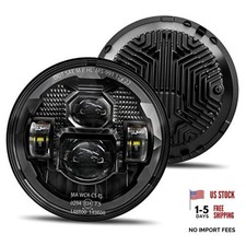 HWSTAR Pair New 1000 Bright Anti-glare 7 Inch Led Headlights Round All Black