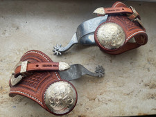 Westernsporen, massiv mit Sporenleder - vom feinsten: Tom Winter, Partrade