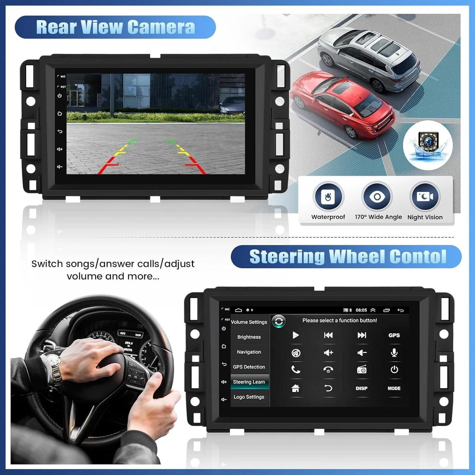 For 2007-2009 Saturn Sky Android 14.0 Radio Apple CarPlay GPS Navi Wifi +CAM Foto 4 de 4