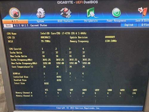 Gigabyte GA-b85m-D3h Mainboard Bundle 16GB RAM Intel Core i7-4770 so 1150 - Photo 3/4