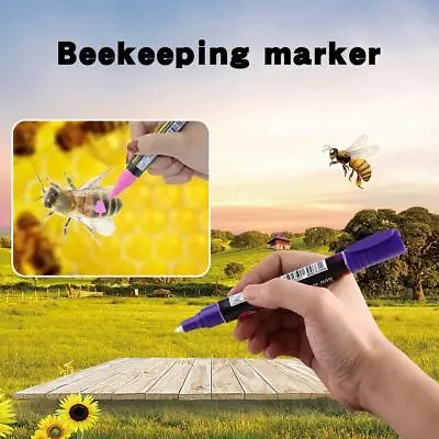 Acheter Queen Bee Marking Marker Pen Set 8 Color Beekeeping Bees And Queen Tools E9Y7