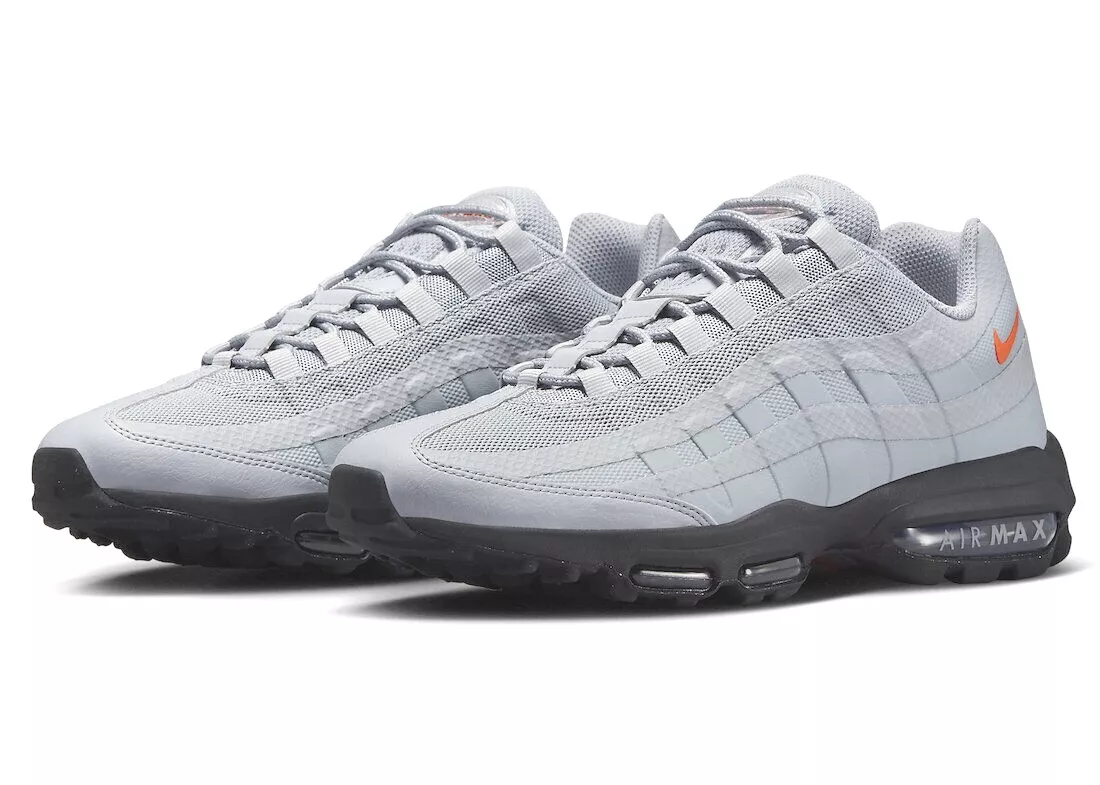 Nike Air Max 95 Ultra Black Wolf Grey Sneakers Low Top Trainers Shoes Men Size