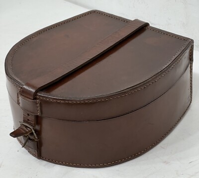 Vintage Leder Reisekragen Schmuck Schmuck Schmuck Aufbewahrungsbox