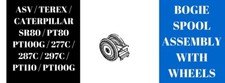 Terex 10in Bogie Spool Hub Assembly W Wheels R265t R350 Rt120 Rt135