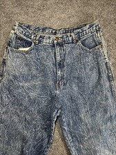 VTG 90 s Stefano International Acid Wash High Waist Mom Jeans 29/20 Retro