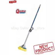 Quickie Roller Sponge Mop Automatic Squeezing Action Built-in Scrubber 9" Mop