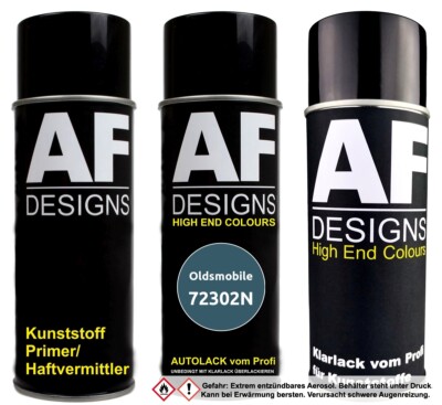 Kunststoff Spraydosen Set für Oldsmobile 72302N Bluestone Metallic Stoßstange