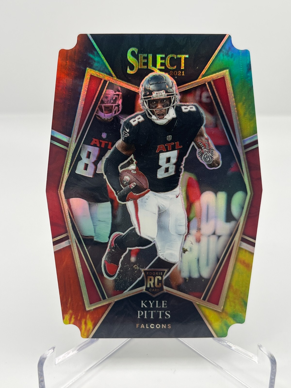 2021 PANINI SELECT KYLE PITTS RC 11/25 TIE-DYE PREMIER LEVEL DIE CUT NO. 146