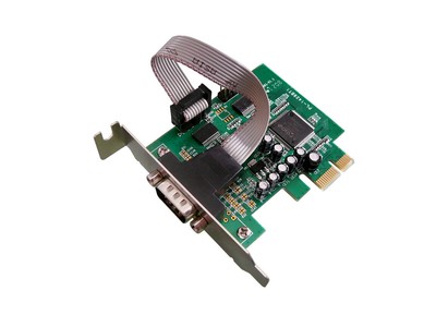 PCIe RS232 Card PCI Express - Low Profile - 1+1 COM Ports DB9