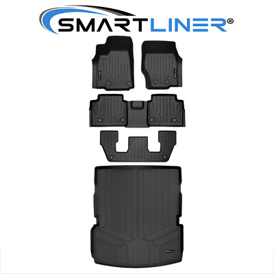 SMARTLINER Custom Fit Floor Mats Cargo Liner TPE 2021-2025 Jeep Grand Cherokee L
